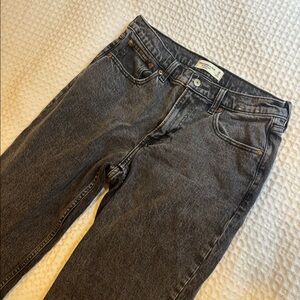 A&F 90s Straight Mid-Rise Jeans